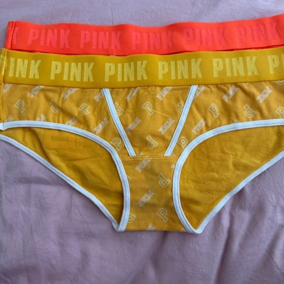 VS Pink Logo Cotton Hiphugger Panties - Picture 4 of 4